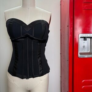 bebe Black Silk Corset